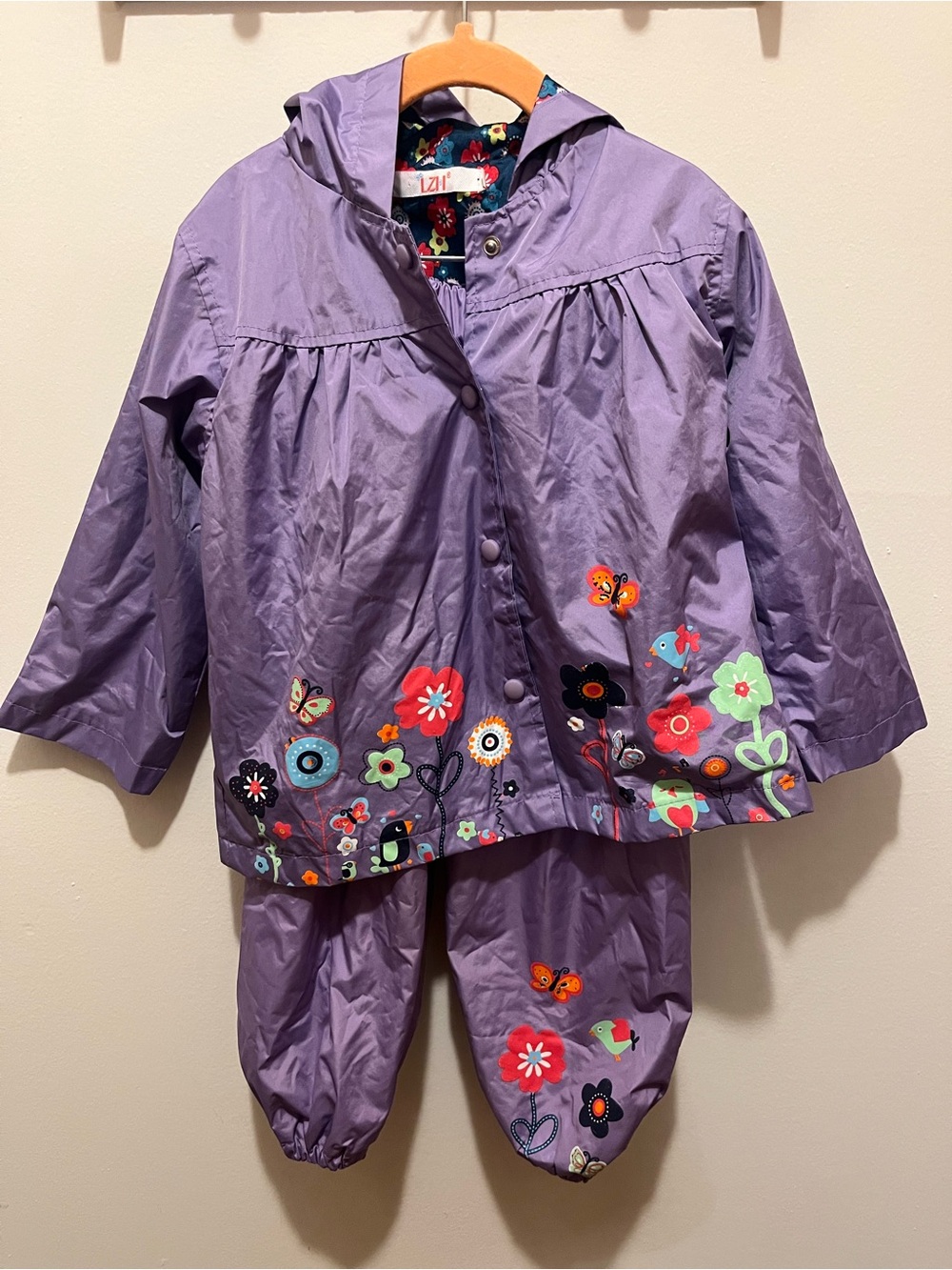 Toddler Rain Suit Hooded Jacket & Pant